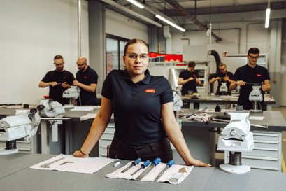 Auszubildende am Danfoss Standort Neumünster