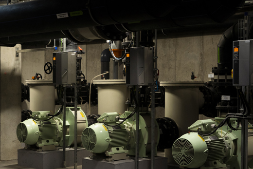 Pumps attached to Danfoss VLT AQUA Drive FC 202