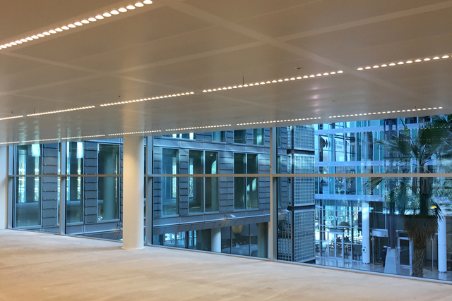 View from building with HVAC control solutions