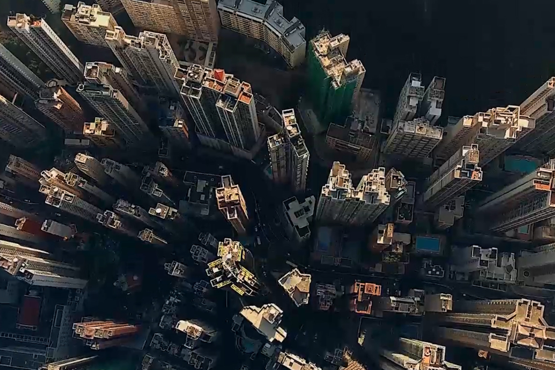 Picture from the city, top view