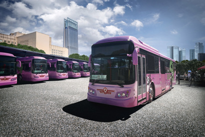 Der Elektrobus in Taipeh 