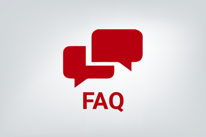FAQ icons in red on a white background