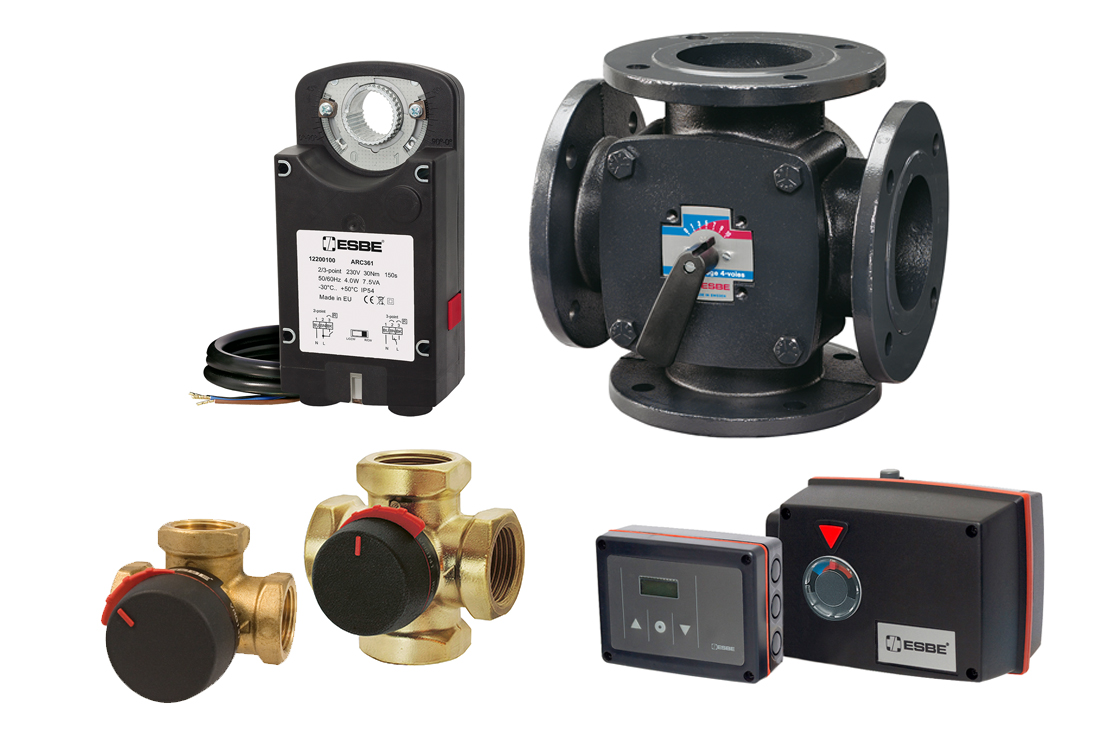 Rotary Mixing Valves, Actuators & Setpoint Controls