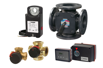 Rotary Mixing Valves, Actuators & Setpoint Controls