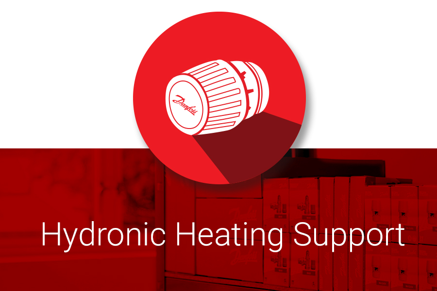 Hydronic heating support