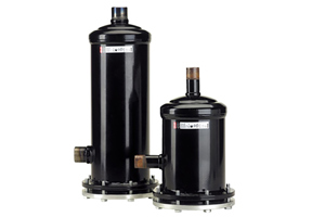 Product photo of the line of DCR burn out filter driers by Danfoss