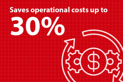 Savings on operational costs
