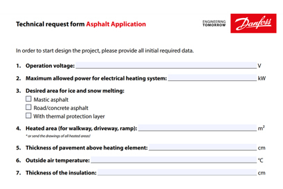 EH technical request forms