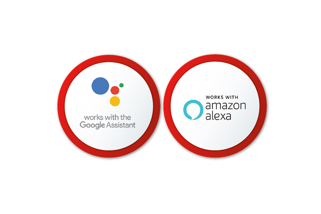 Works with Google Assistant and Amazon Alexa