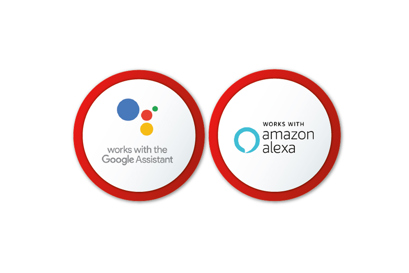 Works with Google Assistant and Amazon Alexa