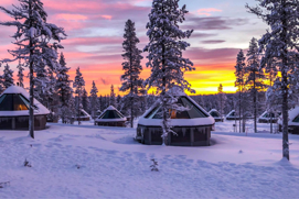 Romantic surroundings in Lapland multiplied by comfort of electric heating.
