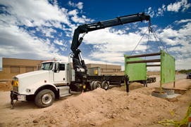 Crane and material handling