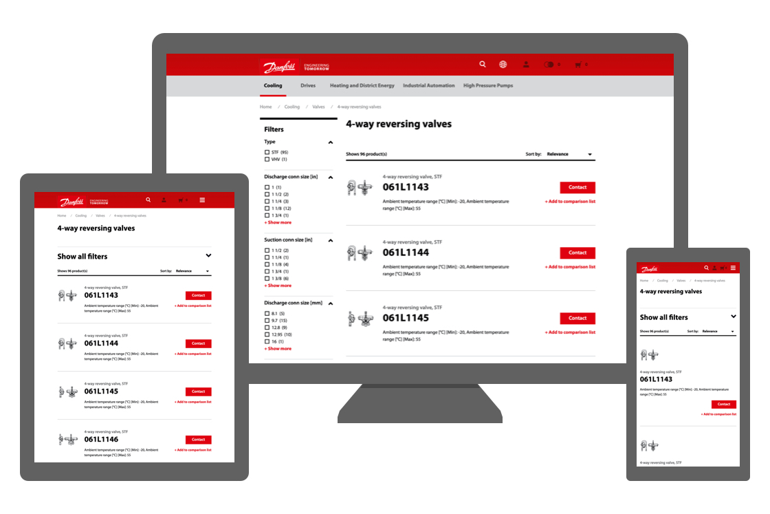 Product store on numerous devices