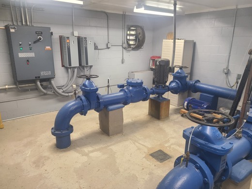 Pumping room with Danfoss Drives