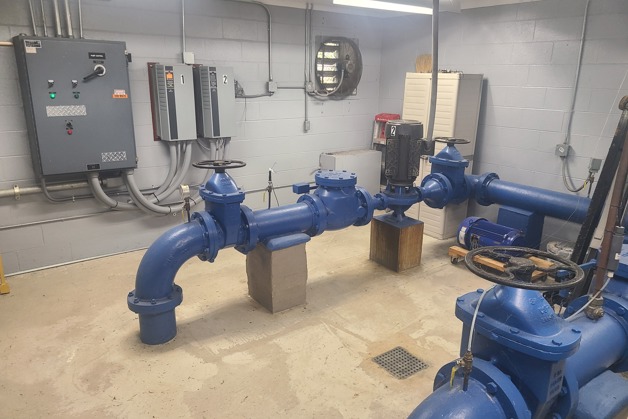 Pumping room with Danfoss Drives