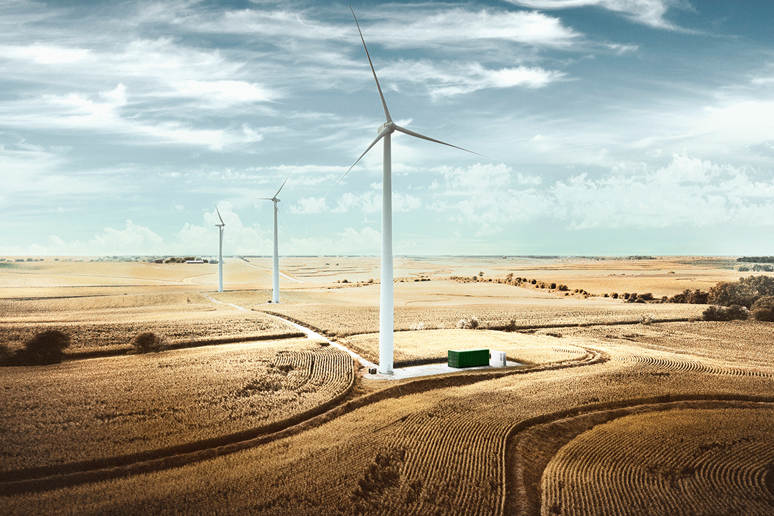 Windmill farm - renewable energy 