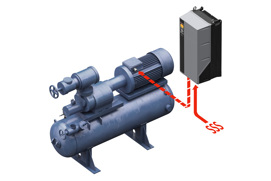 Drives for marine refrigeration compressors