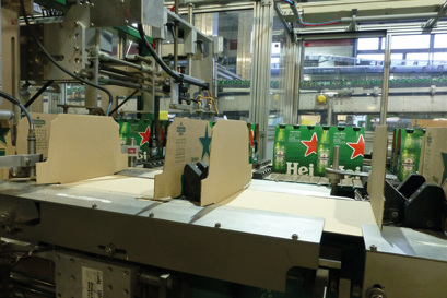Heineken six-pack line is now fully synchronized while packaging 44,000 bottles per hour