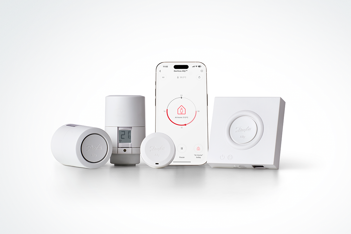 Radiators, hydronic floor heating or both? Danfoss Ally™ offers a solution for every home and every need