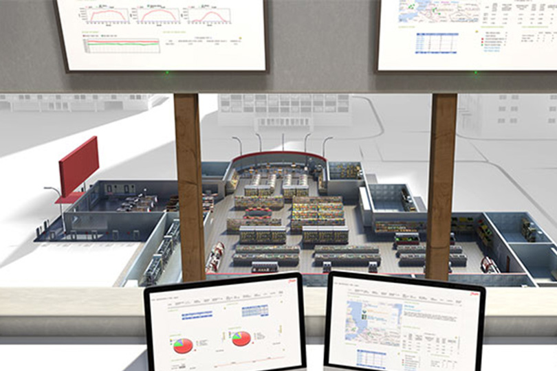 Video still about Danfoss Enterprise Services available to supermarket customers