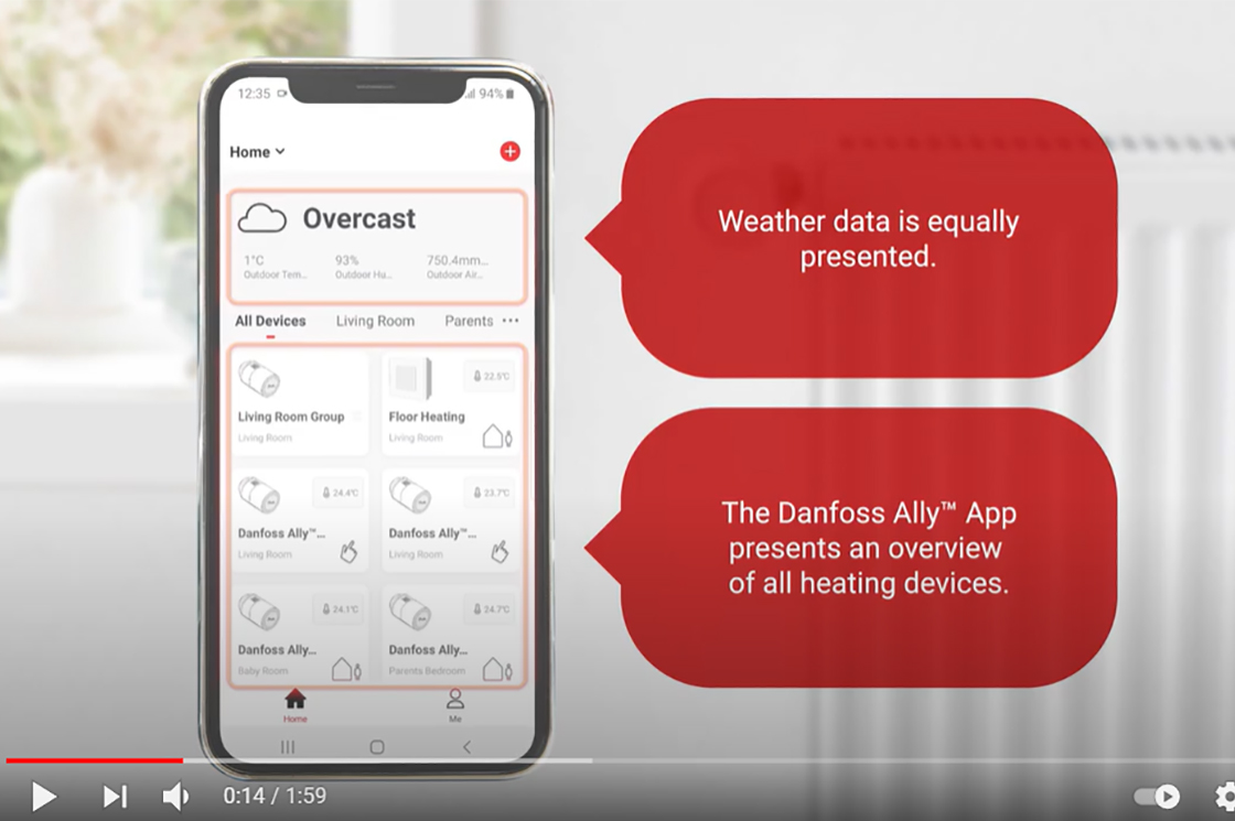 Danfoss Ally™ App Tutorial - Lav og kopier tidsplaner