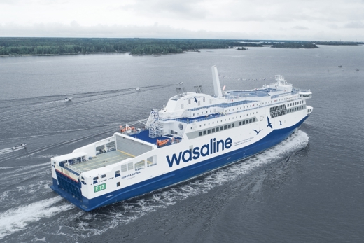 Wasaline ferry from the side