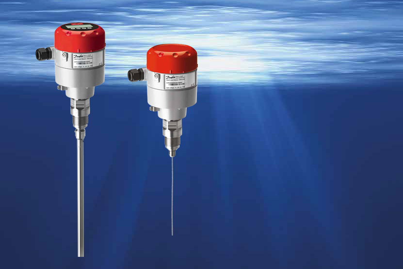 Photo of the Danfoss AKS 4100 liquid level sensors either underwater or in some kind of sky/dream sequence. I am not really sure and we should probably change it.