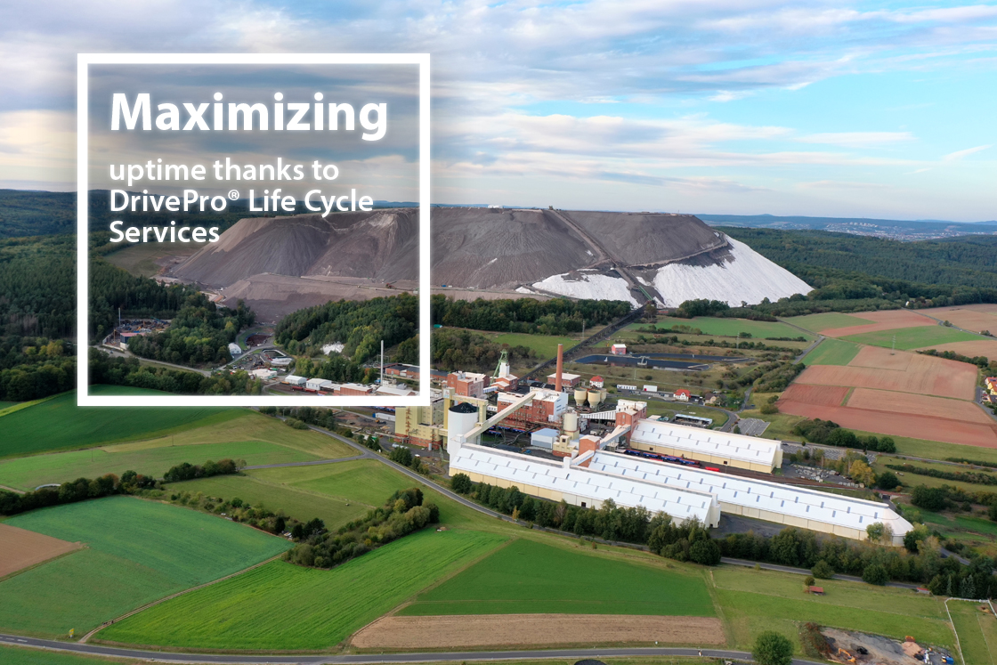 Drone image of the K+S potash mine