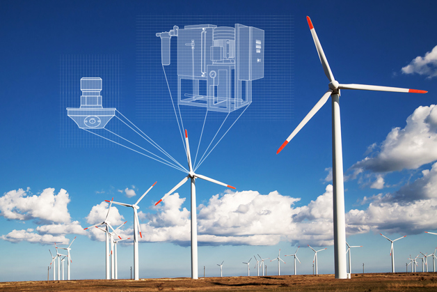 Fire fighting in wind turbines