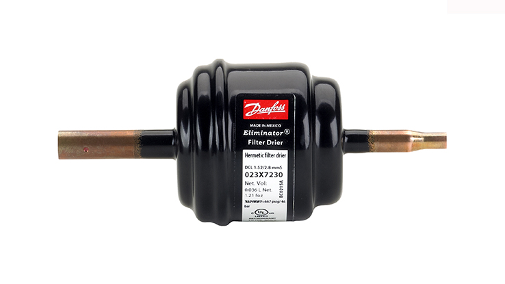 Product photo of a Danfoss 1.5 cu ELIMINATOR filter drier
