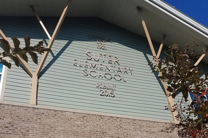 A.K Suter Elementary school front entrance