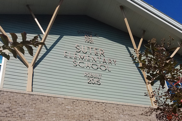 A.K Suter Elementary school front entrance