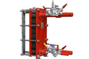 Semi-welded plate heat exchanger