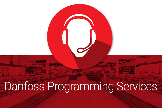 Supermarket support featuring technical support character for programming services