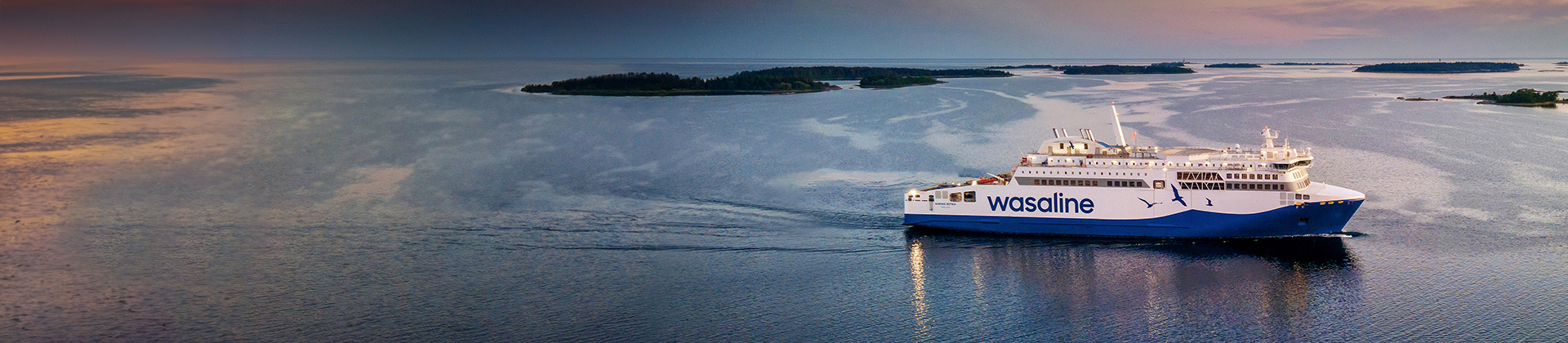 Wasaline RoPax hybrid ferry sailing
