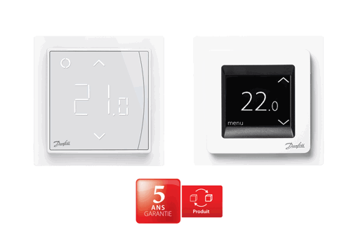 Thermostats 5 ans de garantie chauffage au sol électrique