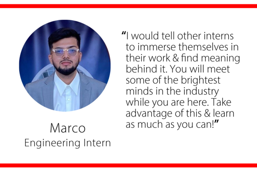 Meet Marco Blanco – Manufacturing Engineering Intern, Danfoss Power Solutions