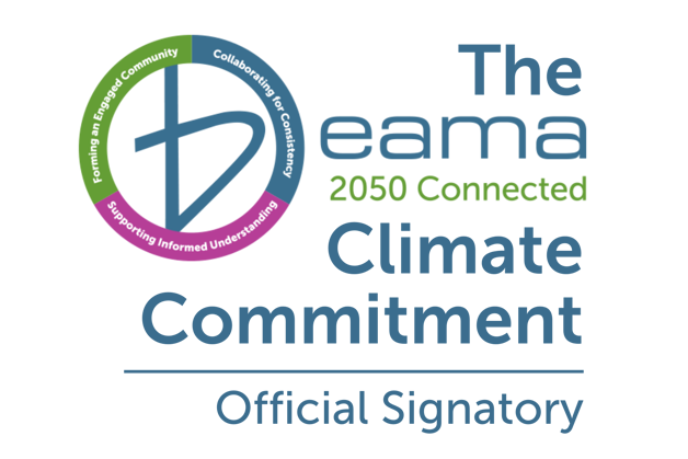 BEAMA 2050 Connected Climate Commitment Logo  