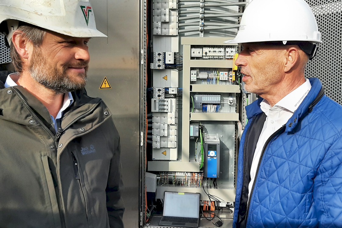 Remco Buskens en Jan Pals voor mobiele container gezamenlijk project