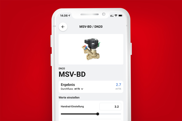 Danfoss-App Hydraulischer Abgleich Strangregler