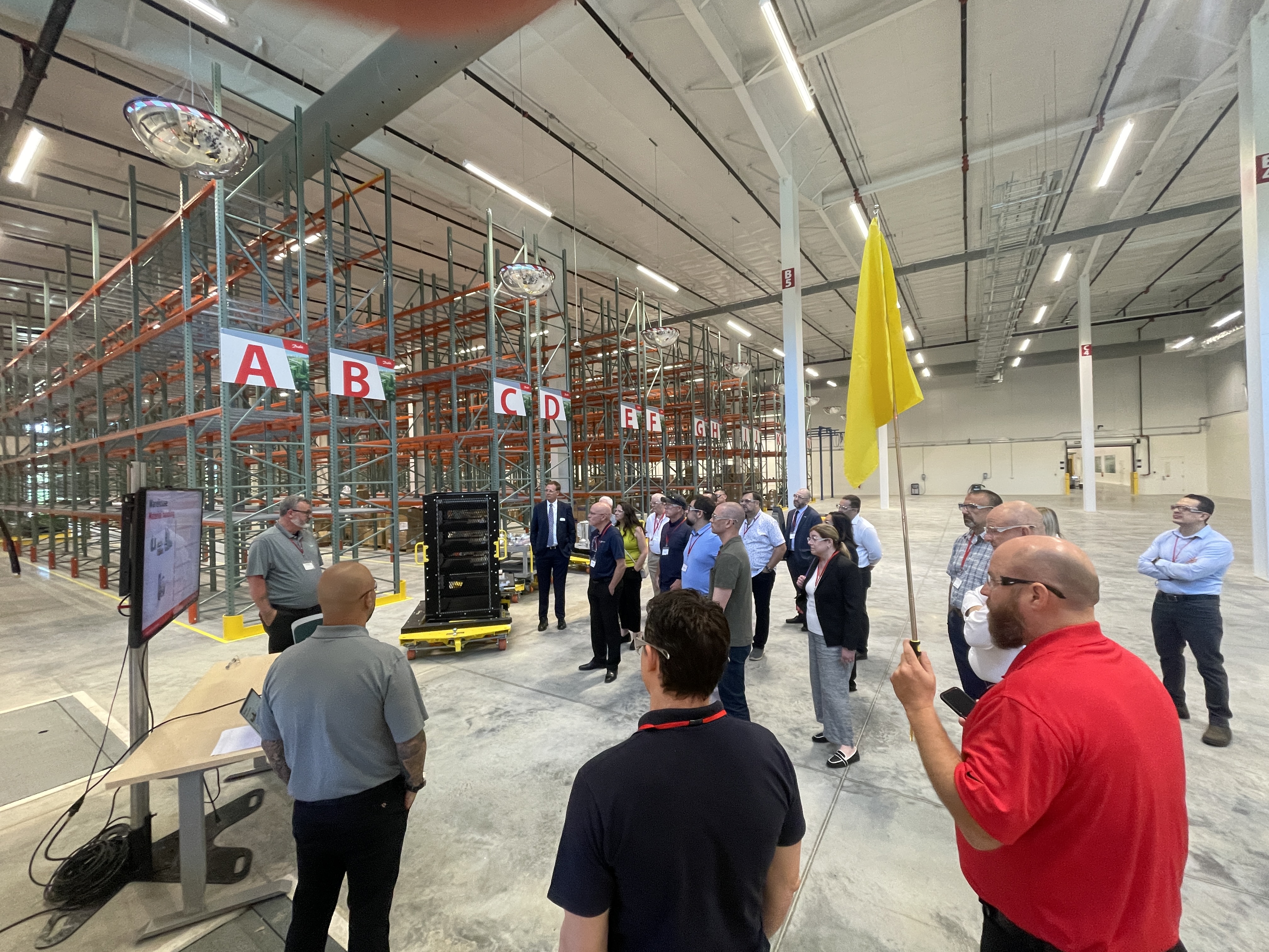 Tour: Attendees received a guided tour of the new factory.