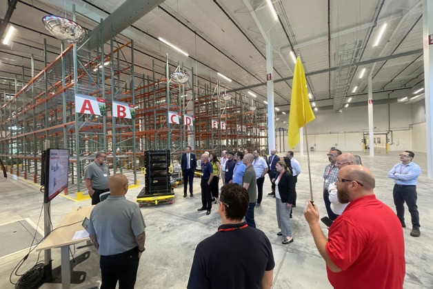 Tour: Attendees received a guided tour of the new factory.