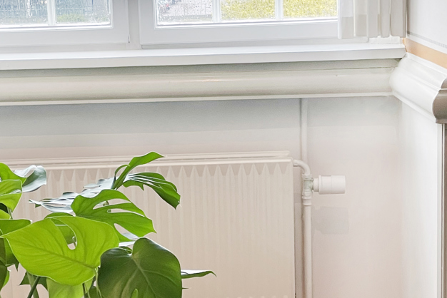 Danfoss Ally monteret på radiator