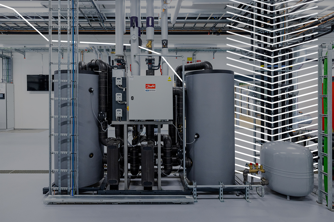 Heat Recovery Unit in supermarket to reduce heating costs 