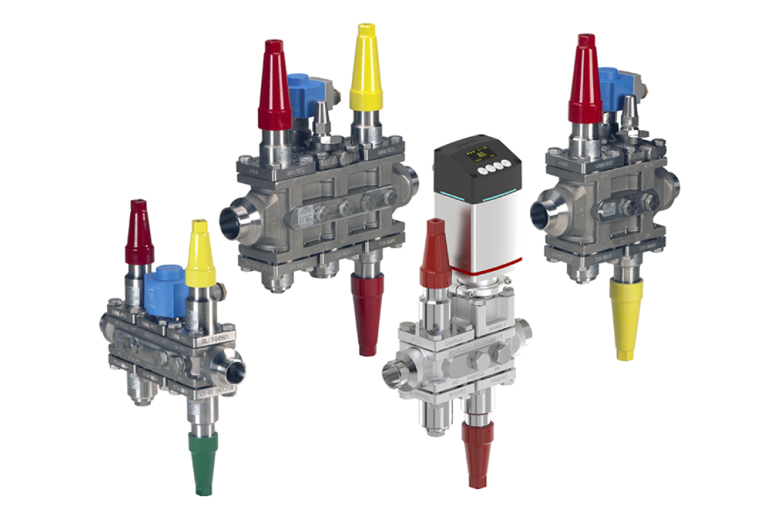 ICF Flexline™ – unmatched freedom for low charge refrigerant systems, including NeoCharge technology, with a modular valve station 