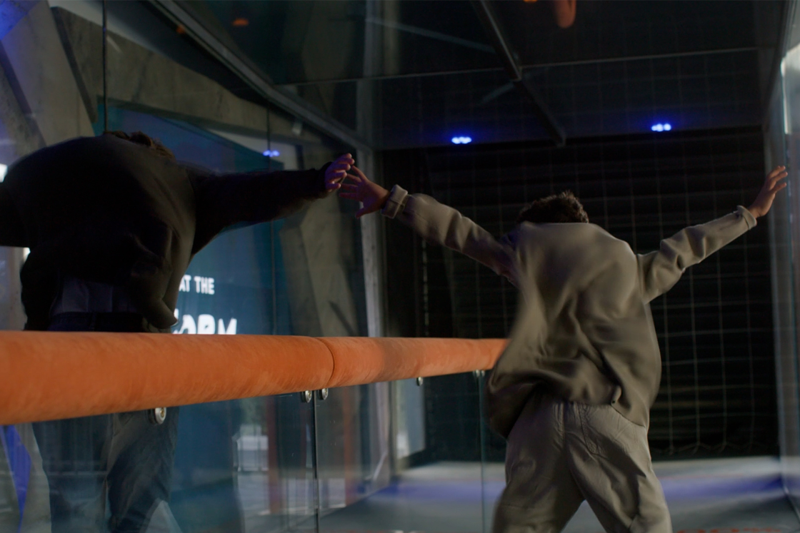 Family using Beat the Storm