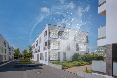 osiedle nowoczesnych budynków