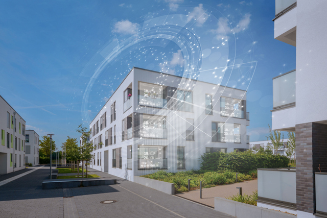 osiedle nowoczesnych budynków