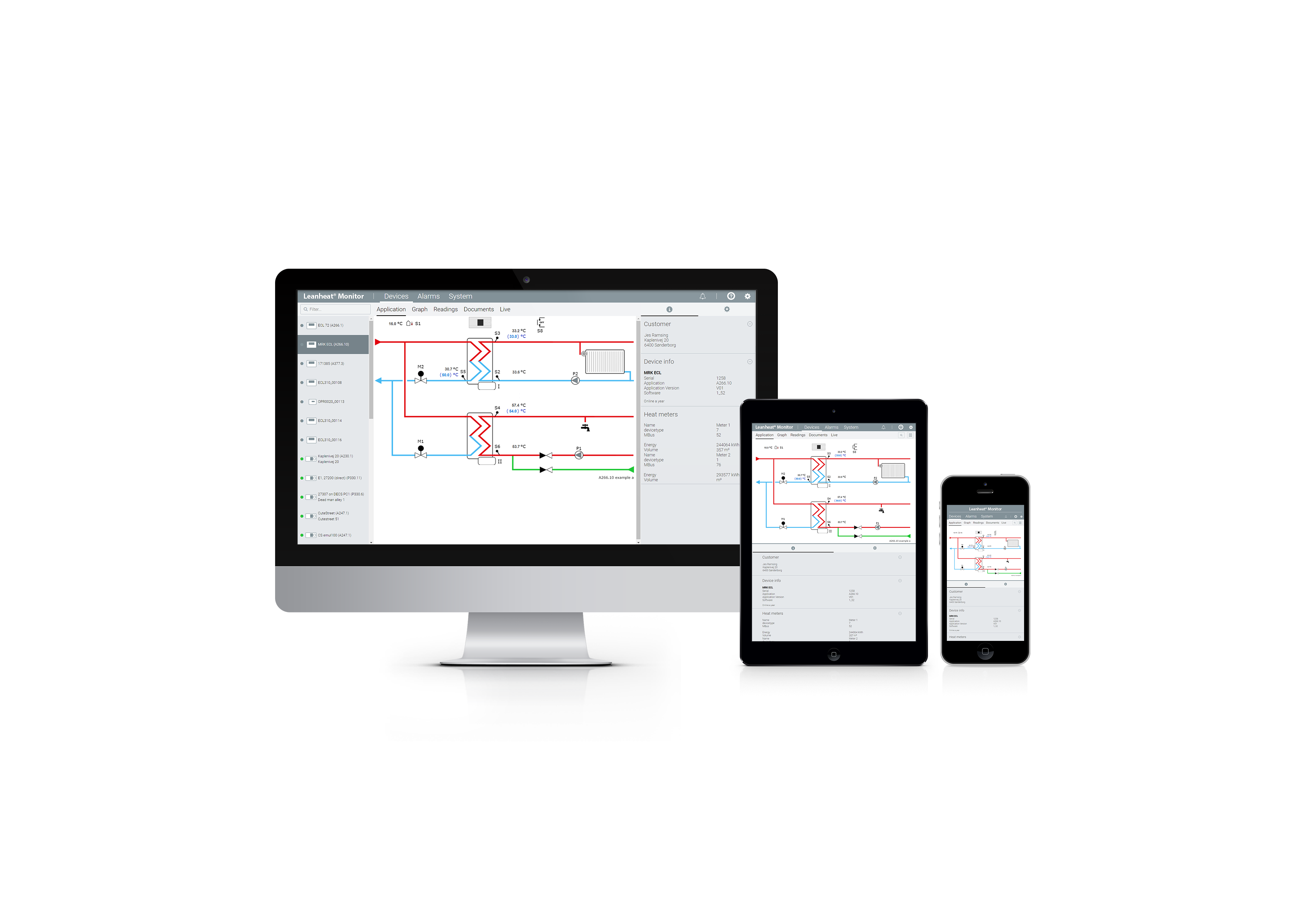 Leanheat Monitor Screens