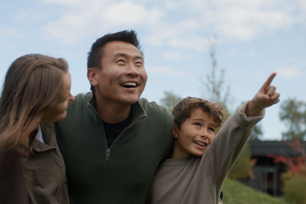 Family visiting Beat the Storm